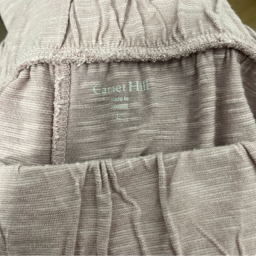 Garnet Hill Quiet Luxury Elevated Casual Pull On Comfy Lounge Joggers [size L] - Picture 9 of 10